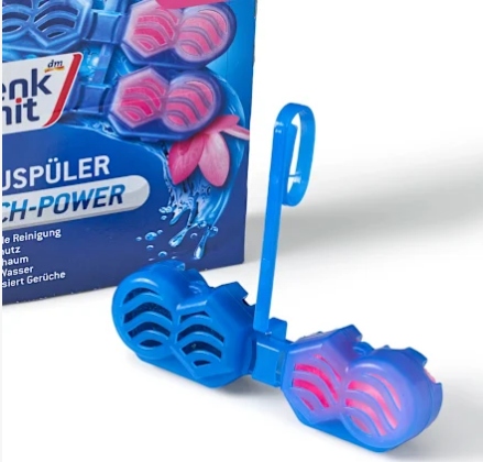 Туалетный блок для унитаза Denkmit WC Blauspüler Flower, 2 шт.