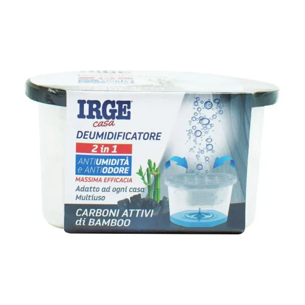 Поглинач вологи та запаху IRGE Carboni Attivi (Бамбукове вугілля) контейнер 400 мл