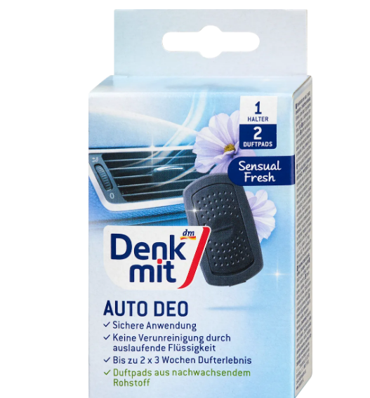 Автомобільний освіжувач повітря Denkmit Sensual Fresh 1 шт + 2 запаски
