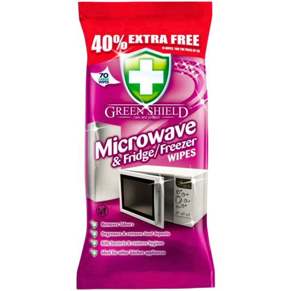 Серветки для прибирання кухонної техніки Green Shield 70 шт
