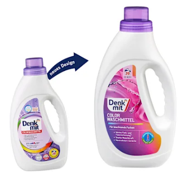 Гель для стирки цветного белья Denkmit Colorwaschmittel 1.1 л (20 стирок)