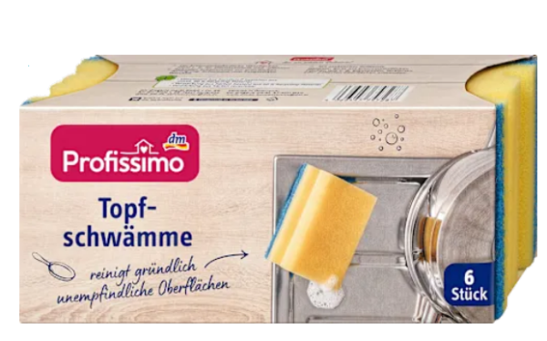 Губки для миття посуду Profissimo Topfschwämme 6 шт