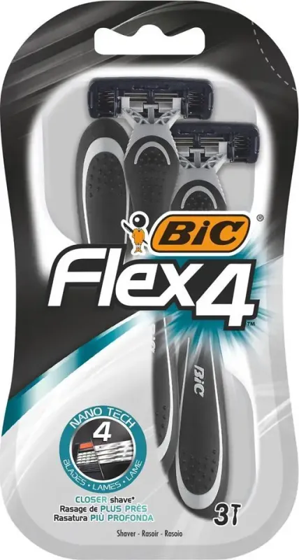Бритва BIC Flex 4 Dispo 3 шт