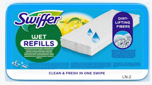 Змінні вологі серветки для прибирання підлоги Swiffer Wet Refills 24 шт