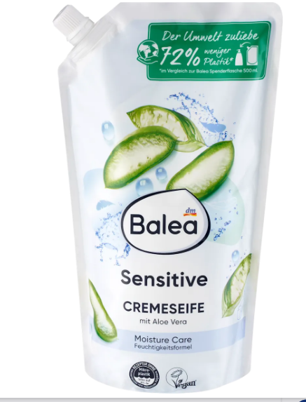 Змінний блок рідкого мила Balea Sensitive з алое вера 850 мл