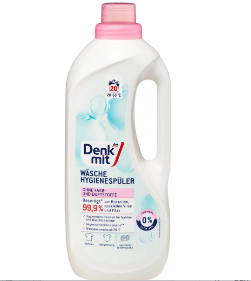 Гіпоалергенний дезінфікуючий ополіскувач Denkmit Hygiene-Spüler Sensitiv 1.5 л (20 прань)