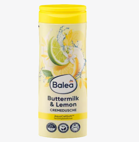 Гель для душу "Пахта і лимон" Balea Cremedusche Buttermilk & Lemon, 300 мл