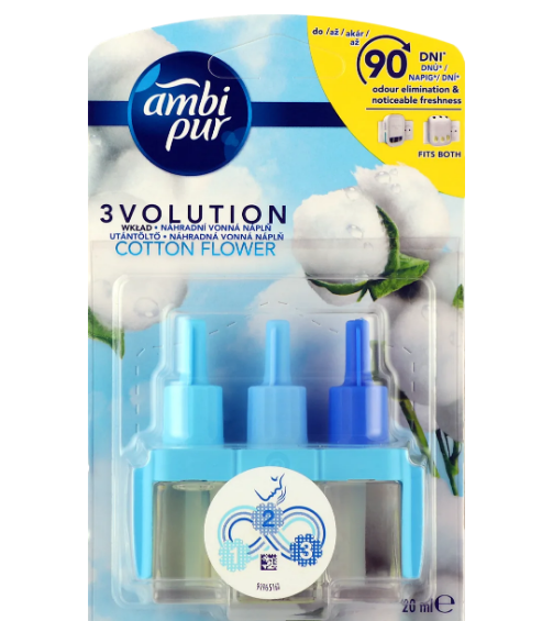 Змінний блок для електричного освіжувача повітря Ambi pur 3Volution Cotton Flower 20 мл