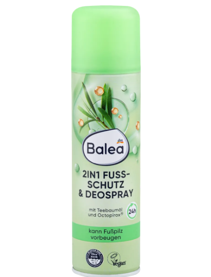 Захисний дезодорант-спрей Balea для ніг 2 в 1, 200 мл