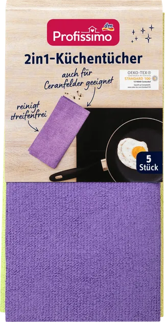 Універсальні серветки Profissimo 2in1-Küchentücher, 5 шт/уп