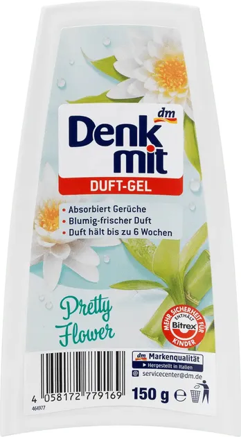 Гелевий освіжувач повітря Denkmit  Duft-Gel Квіти, 150 г