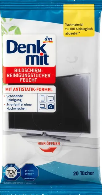 Салфетки для чистки экранов Denkmit, 20шт