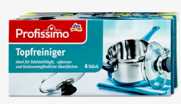 Губки Profissimo для чищення каструль та сковорідок, 6 шт