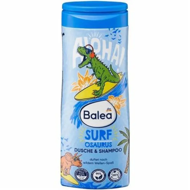 Детский гель и шампунь Balea Surfosaurus 300 мл