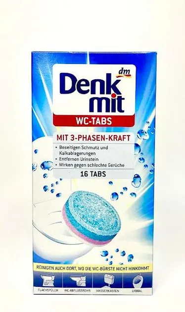 Таблетки для чищення унітазів Denkmit 16 шт