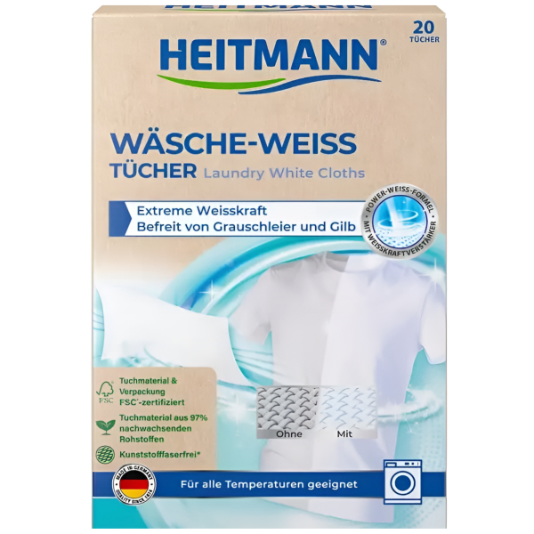 Серветки для відбілювання Heitmann Whitening Sheets 20pcs