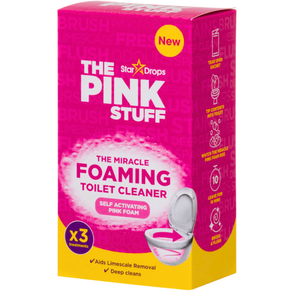 Порошок The Pink Stuff  для чищення  унітазуFoaming Toilet Sachets 3x100 грам