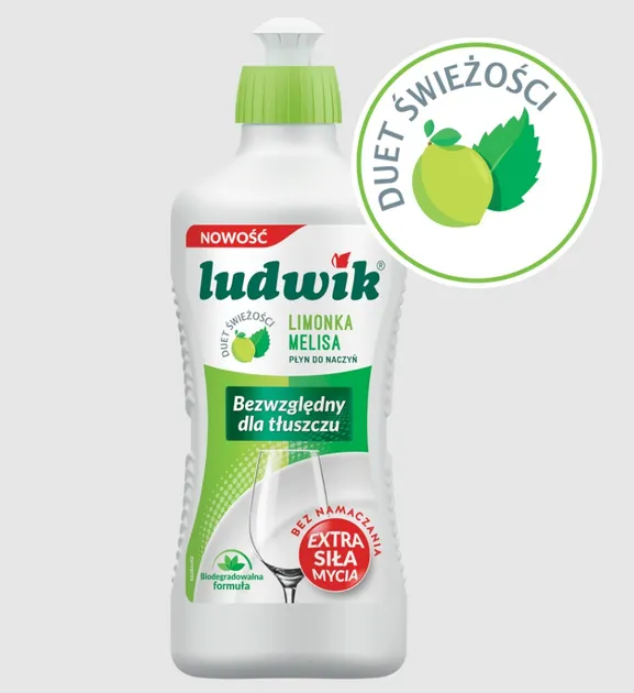 Засіб для миття посуду Ludwik Лайм і Меліса 900 г