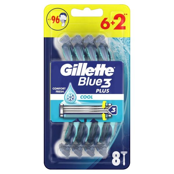 Одноразові станки Gillette Blue 3 Cool, 8 шт