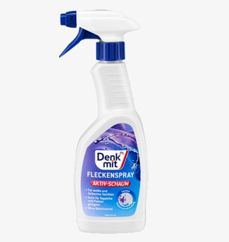 Плямовивідник-спрей Denkmit Fleckenspray для видалення плям з білої і кольорової білизни, 500 мл