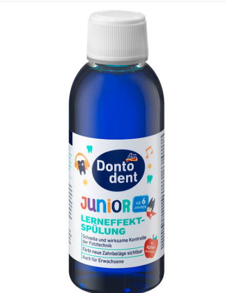 Дитячий ополіскувач для рота Dontodent Junior - "ефект навчання", 200 мл