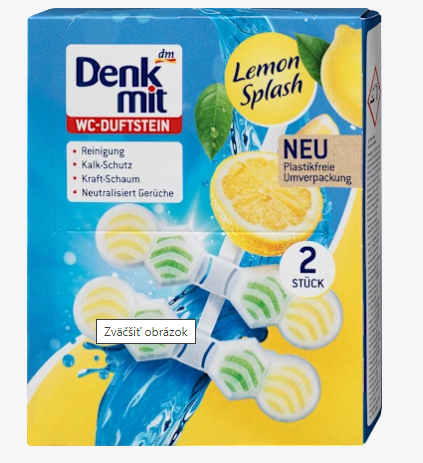 Туалетний блок Denkmit для унітазу Lemon Splash, 2 шт.