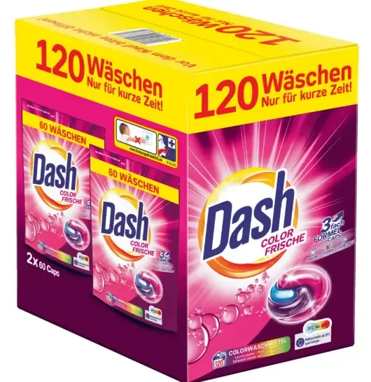 Капсули для прання Dash Color Frische Washing Caps, 120 шт