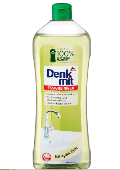 Средство Denkmit для чистки известкового налета с яблочным уксусом, 1 л.