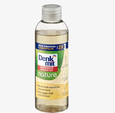 Концентрований засіб Denkmit для чищення ванної кімнати Badreiniger Konzentrat Nature, 100 мл