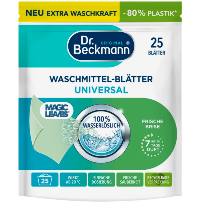 Салфетки для стирки белья MAGIC LEAVES Waschmittel-Blätte universal