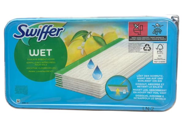 Вологі серветки Swiffer для миття підлоги 10 шт