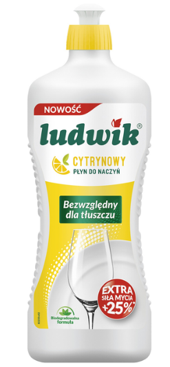 Засіб для миття посуду Ludwik Лимон, 900 г
