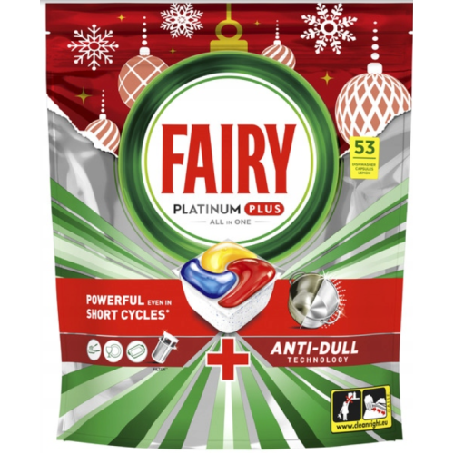 Капсулы для посудомойки Fairy PLATINUM Plus All in ONE, 53 шт